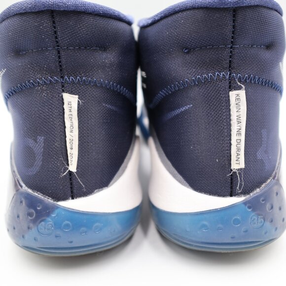 Nike KD 12th Edition 2019-2020 Kevin Wayne Durant Size 8.5 Navy Blue - Picture 9 of 9